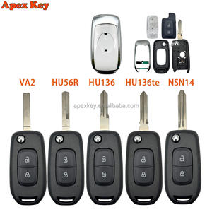 Carcasa de llave remota plegable de 2 botones para Renault Megane 3, Dacia Duster, Kadjar, Captur, Symbol, FCC ID: CWTWB1G767 - Product Image 1