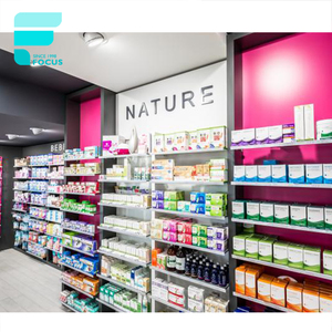 Étagères de <span class=keywords><strong>pharmacie</strong></span> en <span class=keywords><strong>bois</strong></span>, décoration moderne de magasin de <span class=keywords><strong>pharmacie</strong></span>, comptoir d'exposition, design professionnel - Product Image 6