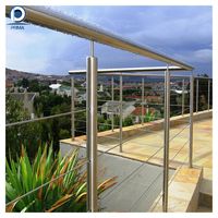 Système de garde-corps en câble d'acier inoxydable résistant à la corrosion pour terrasse et balcon côtiers, sur mesure