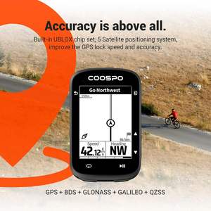 Ordinateur de vélo sans fil COOSPO CS500 2,6 pouces GPS BT 5.0 avec rétroéclairage automatique, compteur de vitesse, navigation d'itinéraire, étanche IP67 - Product Image 5