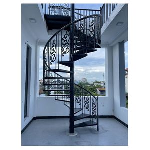 <span class=keywords><strong>Escalier</strong></span> en colimaçon industriel en métal robuste avec bandes de roulement en plaque de diamant et rails de protection pour <span class=keywords><strong>escalier</strong></span> en colimaçon <span class=keywords><strong>mezzanine</strong></span> d'entrepôt - Product Image 5