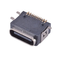 USB 타입-C 16핀 SMD IPX6 방수 SMT 커넥터 (3A 정격, 10,000 사이클 내구성)