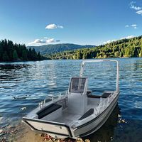 Petit bateau de travail en aluminium de 6 m à vendre