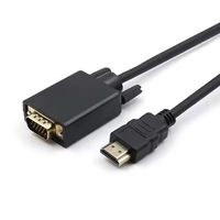 Cable HDTV a VGA, Cable de Audio y Video HDTV Macho a VGA Macho, 1920*1080P, para Monitor de PC, Proyector HDTV