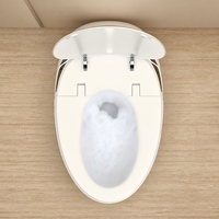 Nouvelle toilette intelligente avec bidet intégré, télécommande, évacuation en S, siège chauffant, double chasse d'eau, montage facile pour immeubles multi-familiaux