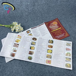 Cá nhân hoá tùy chỉnh in A4 giấy Beauty gấp nhà hàng menu Brochure thiết kế - Product Image 5
