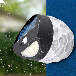 Lámparas solares de inducción infrarroja recargables para jardín, luz de pared Solar para exteriores con llama parpadeante, luz para patio, gran oferta - Product Image 1