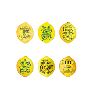 مغناطيس ثلاجة من السيراميك على شكل ليمون للبيع بالجملة ديكور مغناطيسي إيطالي لبلاط الثلاجة هدية تذكارية ديكور منزلي - Product Image 1