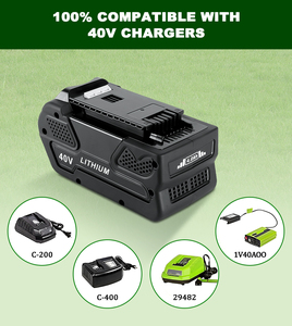 סוללת כלי עבודה חלופית למכסחת דשא 40V 3AH, סוללת ליתיום-יון 40V 3.0AH למכסחת דשא אלחוטית - Product Image 2