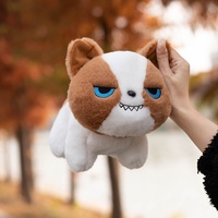 Peluche chaton mignon en velours moelleux, rembourrée en coton PP, de haute qualité, pour machine à griffes et voiture, modèle international