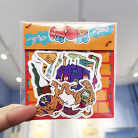 Packs d'autocollants décoratifs transparents pour enfants avec impression de motifs multiples personnalisés pour la promotion