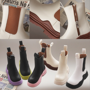 Autumn and Winter High Quality New Fashion Girls Short <b>Ankle</b> <b>Boots</b> Kids Rubber <b>Boots</b> Kids Boy Leather <b>Boots</b> - Product Image 2