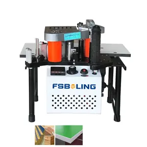 Double-sided gluing portable woodworking DIY220V wooden board portable edge banding machine