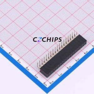 HC-PM254-8.5H-2x18PW Pin Socket Bent Lead Through Hole,P=2.54mm Connector 2x18P 2.54mm 2.54mm Square Hole - Product Image 1