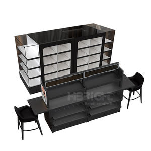 Présentoir de produits de beauté personnalisé en MDF et verre de haute qualité et attrayant - Product Image 5