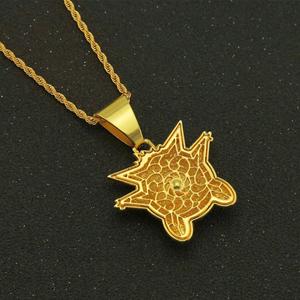 <span class=keywords><strong>Collana</strong></span> Hip Hop con Ciondolo Gengar Cartoon <span class=keywords><strong>Anime</strong></span>, Catena con Pendente a Forma di Piccolo Mostro con Diamanti - Product Image 5