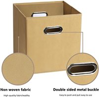 Oferta Especial: Organizadores Industriales Plegables ANQI AQ-FB03 con Asas Dobles, Cajas de Almacenamiento Bajo Cama de Tela No Tejida y Cartón
