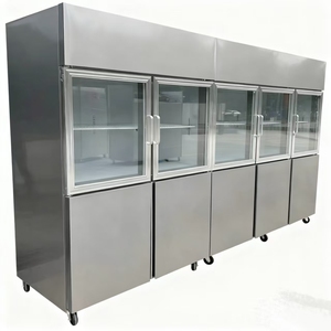 Congélateur vertical commercial à 6 portes en acier inoxydable avec contrôle numérique de la température, <span class=keywords><strong>classe</strong></span> d'efficacité <span class=keywords><strong>énergétique</strong></span>, <span class=keywords><strong>réfrigérateur</strong></span> gratuit - Product Image 5