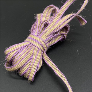 Ficelle <span class=keywords><strong>de</strong></span> jute rustique tressée haute résistance 6 mm, 5 m, durable, biodégradable, en toile <span class=keywords><strong>de</strong></span> jute pour artisanat, décorations, emballages - Product Image 4