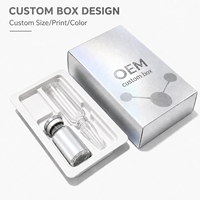 Boîte d'emballage personnalisée pour flacons et ampoules en carton ondulé, taille personnalisée, impression de logo, insert couleur, pour flacons de 3 ml et 10 ml, étanche et écologique