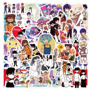 Autocollant <span class=keywords><strong>Omori</strong></span> de <span class=keywords><strong>jeu</strong></span> de dessin animé cool populaire 60 pièces décalcomanies de <span class=keywords><strong>jeu</strong></span> d'horreur - Product Image 1