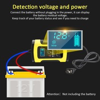Chargeur de batterie électrique ROXGOCT C9 pour moto/voiture 12V 6A avec réparation par impulsions 90W, port DC, matériau ignifuge compatible PC, prise EU/US