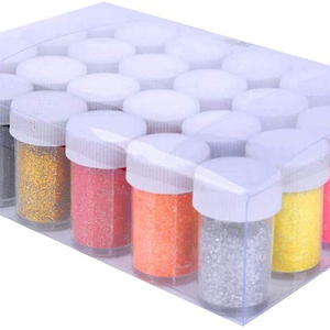 Vente <span class=keywords><strong>en</strong></span> gros de poudre acrylique holographique pour nail art, décoration artisanale de <span class=keywords><strong>haute</strong></span> qualité, logo personnalisé, 24 <span class=keywords><strong>couleurs</strong></span>, 20g - Product Image 1