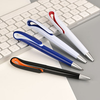 Stylo à bille torsadée en plastique multicolore petit quantité minimale de commande bon marché cadeau promotionnel de bureau avec logo de marque personnalisé