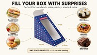 Boîte à sandwich triangulaire écologique recyclable avec fenêtre transparente en PVC, carton alimentaire enduit mat/UV, fermeture à clip, 5 styles