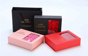 שרשרת צדפות פנינים סיטונאית עם קופסת מתנה יקרה בצבע ורוד, שרשרת פנינים לאהבה ליום האהבה וליום נישואין - Product Image 2