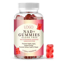 Gummies NAD+ Resvératrol Plus, Nicotinamide Adénine, Vitamine D3 K2, Dinucléotide, Complément anti-âge, Soins de la peau, Gummies NAD