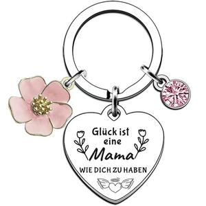 Dernières Vintage En Acier Inoxydable Mignon Étoile Pendentif Cristal Charmes Inspiration Citation Mousqueton Porte-clés pour la Fête Des Mères Cadeau - Product Image 2