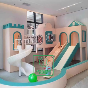 Modern Robust Indoor Playground Soft Play Equipment Set for Kids Commercial Children's Playground with Slide and Ball Pool - Product Image 3