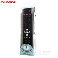 CHUNGHOP L307 universal IR aprender control remoto para TV VCR CBL DVD SAT VCD CD HI-FI