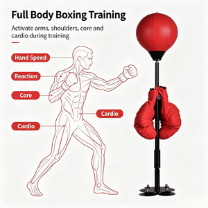 Appareil d'entraînement de fitness réglable à ressort pour la maison, équipement de sport, ballon de boxe sur pied - Product Image 5