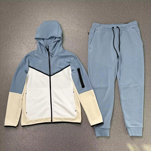 Tuta sportiva da <span class=keywords><strong>uomo</strong></span> con logo personalizzato di alta qualità, con Design a cerniera, abbigliamento sportivo ampio, abbigliamento sportivo Casual autunnale e invernale - Product Image 6