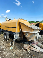 Pompe à béton électrique mini HBT6006A-5 de marque supérieure, 70m³/h, haute pression, portée horizontale de 180m pour la construction
