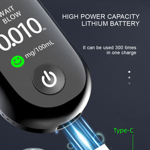 Professioneller USB-Aufladbarer Tragbarer Alkoholtester Halbleiter-Sensor Erkennt Alkoholkonsum Speicherfunktion Modell G1 - Product Image 6