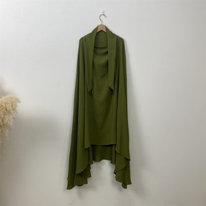 2339 #   Jilbab Khimar long une pièce de style britannique de Dubaï avec Niqab, 5 couleurs, Hijab pour femmes musulmanes - Product Image 4