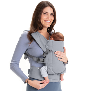 Porte-bébé ergonomique avancé, structure repensée, soutien lombaire renforcé, réglable, pliable, en coton, pour bébé de 0 à 6 mois - Product Image 2