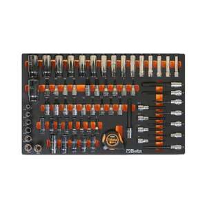 ถาด EVA แบบอ่อนรุ่นเบต้า024500872ซ็อกเก็ตขนาด3/8นิ้วและ1/2นิ้ว (68ชิ้น) -EAN 8014230765495ชุดเครื่องมืออื่นๆ - Product Image 1