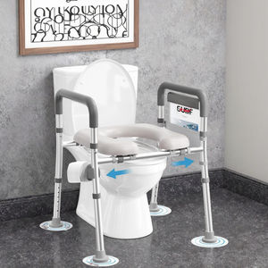 Siège de toilette surélevé à hauteur réglable, capacité de 400 lb, équipement de sécurité pour salle de bain, accoudoirs pour personnes âgées enceintes - Product Image 2