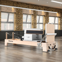Usine haut de gamme personnalisé Portable Pilates Reformer de haute qualité en bois massif réglable et durable pour Body & Pilates Studio