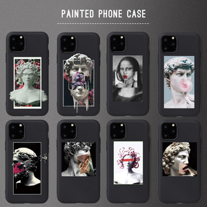1000 + ดีไซน์แบบกำหนดเอง Mona Lisa Art David TPU เคสซิลิโคนสำหรับ <span class=keywords><strong>iPhone</strong></span> 11 12 13 14 15 PRO MAX พิมพ์ UV - Product Image 2
