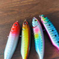 MISTER LURE 6cm 5g Leurre dur en plastique ABS, effet crayon, yeux 3D holographiques, pour technique Walk the Dog, Stickbait, Leurre de pêche