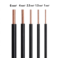 Câble électrique rond en cuivre massif isolé PVC INSFAN BV pour bâtiment, 450V 750V 0.5mm 1.5mm 2.5mm, câblage domestique