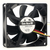 SANYO 9S0812F401 12VDC 0,11A 80*80*25MM 8025 8CM SANYO Kipas Pendingin Aksial Bantalan Bola Asli