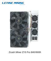 Bitmain Antminer Z15 Pro 840K Sol/s Equihash ZEC ZEN Miner Asic Zcash Mining Machine en stock, vente en gros
