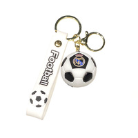 Nouveau porte-clés en métal de football de dessin animé, pendentif pour sac à dos, pour les garçons, les fans, cadeau commémoratif, pendentif de voiture