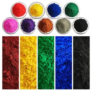 Oxyde de fer rouge/jaune/noir/vert/bleu pigment d'oxyde de fer pigment inorganique OEM ODM Fe2O3